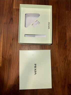 PRADA Mint Green Gift Box with Black Logo